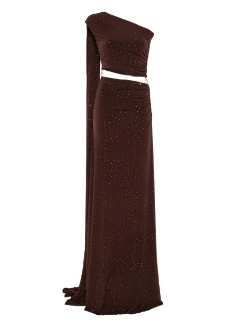 NISSA rhinestone-embellished gown