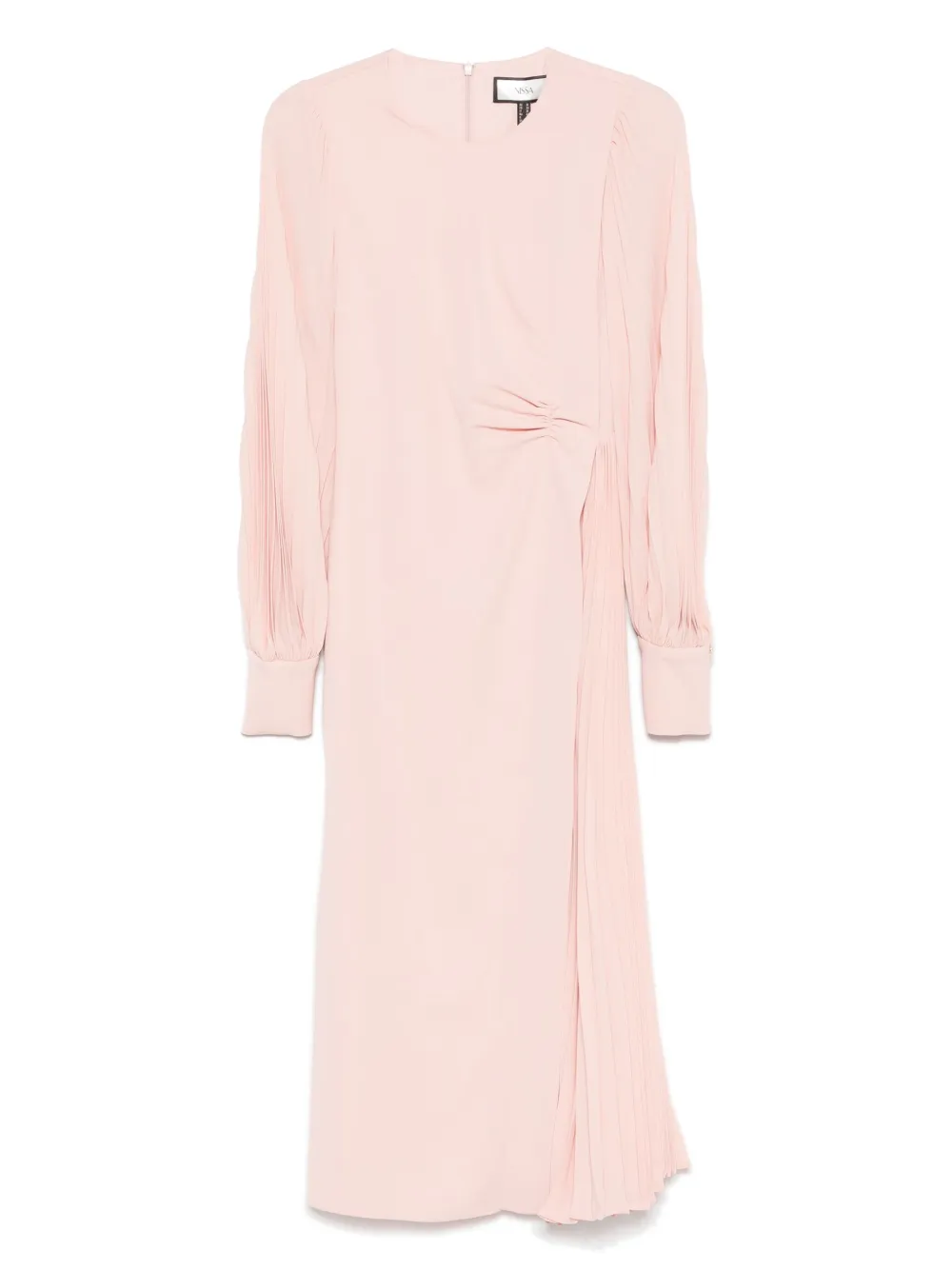 NISSA vestido midi con diseño pliegues | rosado | Image 1