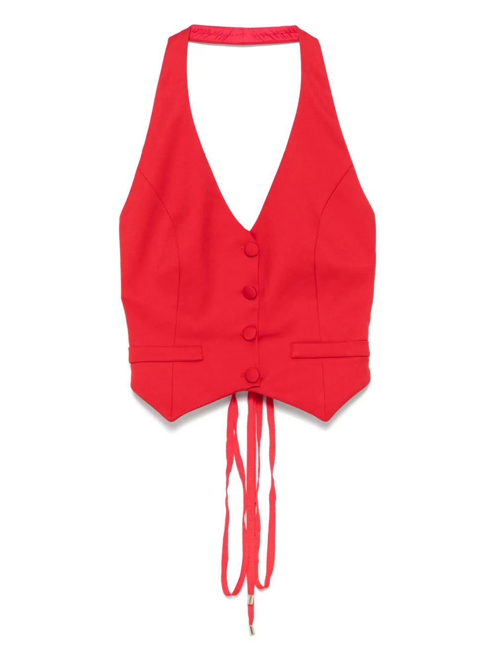 NISSA top con cuello halter | rojo | Image 1
