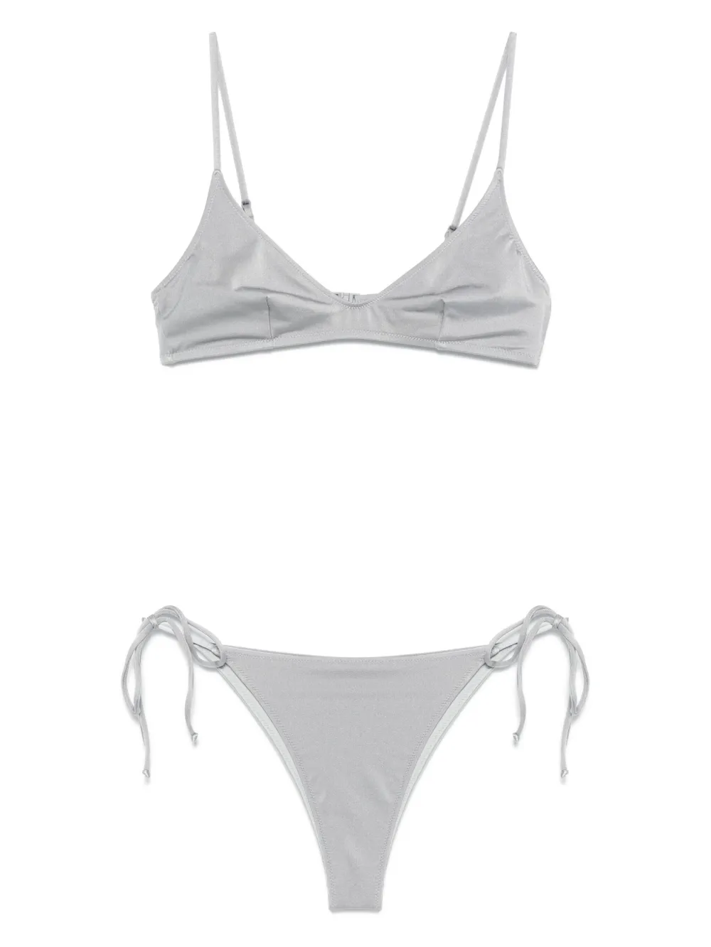 MC2 Saint Barth shimmer-effect bikini | Grey | Image 1