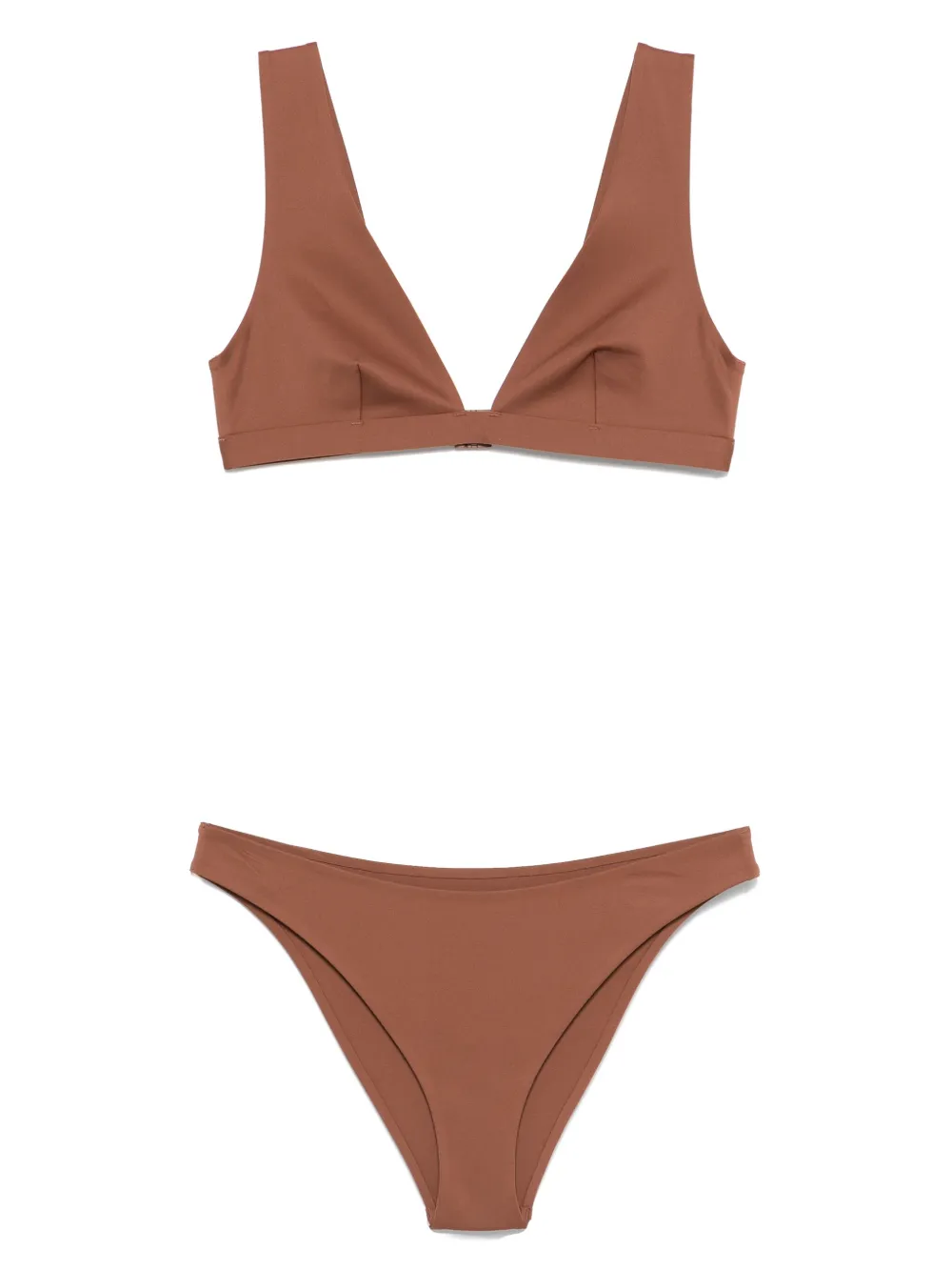 MC2 Saint Barth plunge-style bikini | Brown | Image 1