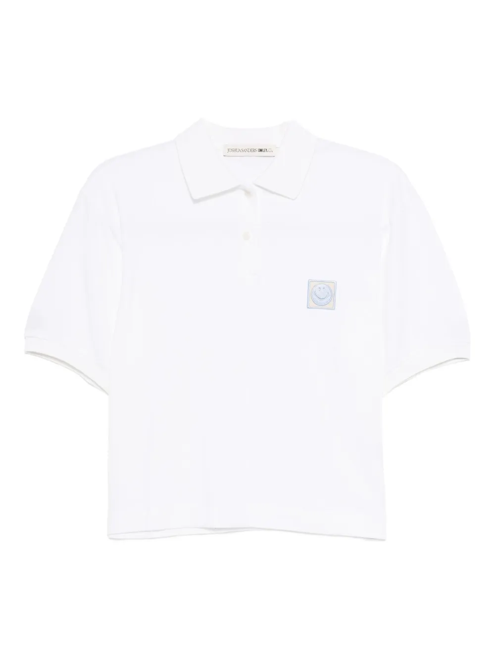 Joshua Sanders piquet smiley polo shirt | White | Image 1