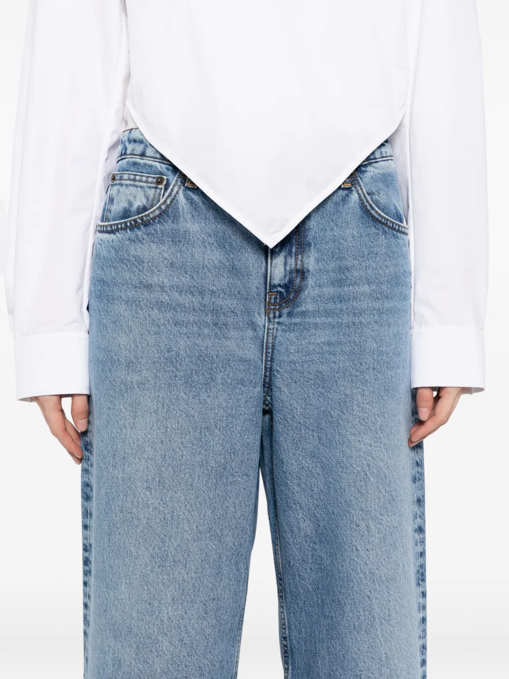 Skall Studio Taylor cropped jeans Blauw