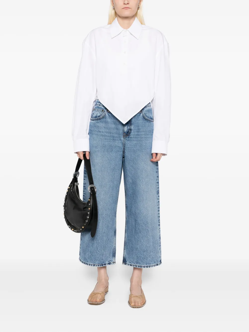 Skall Studio Taylor cropped jeans Blauw