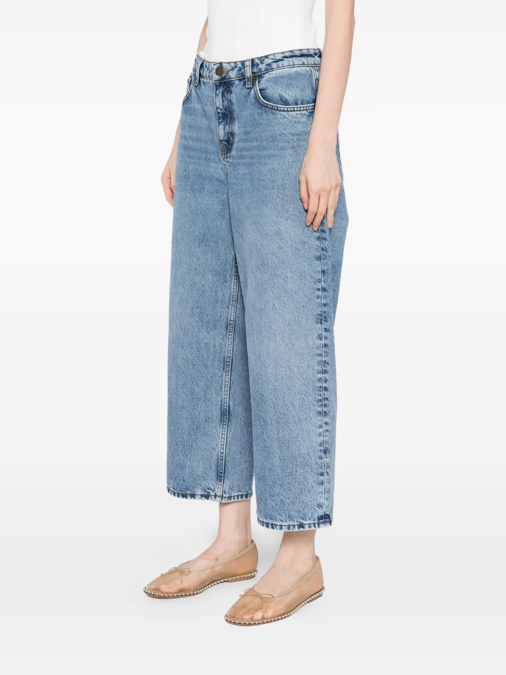 Skall Studio Taylor cropped jeans Blauw
