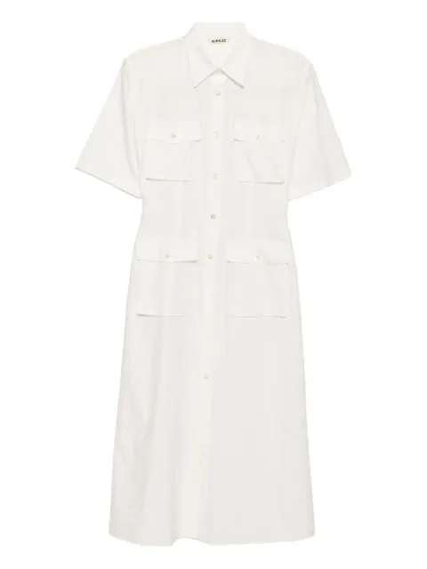 Auralee finx twill shirt dress