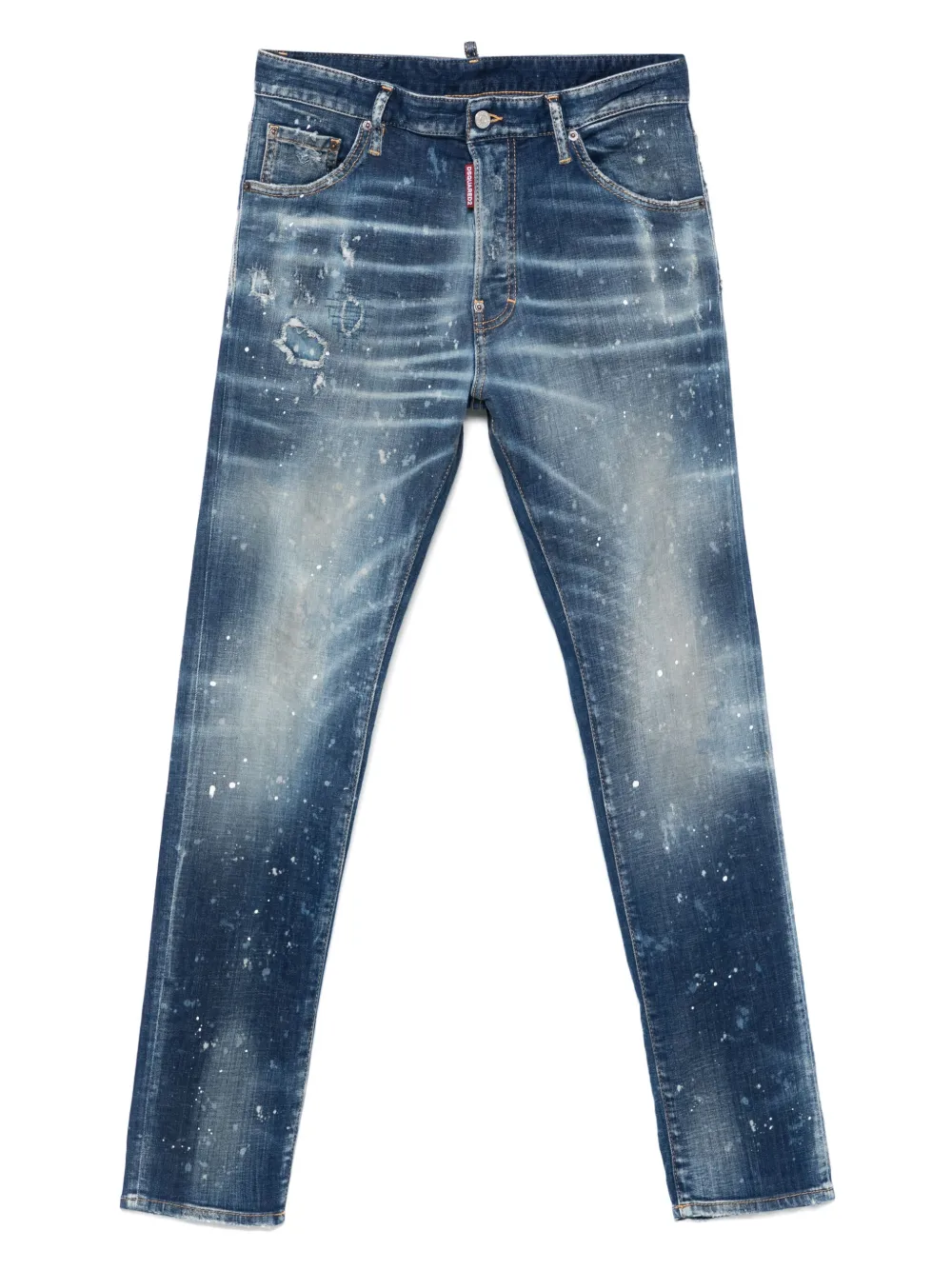 DSQUARED2 jean à effet usé Bro | bleu | Image 1