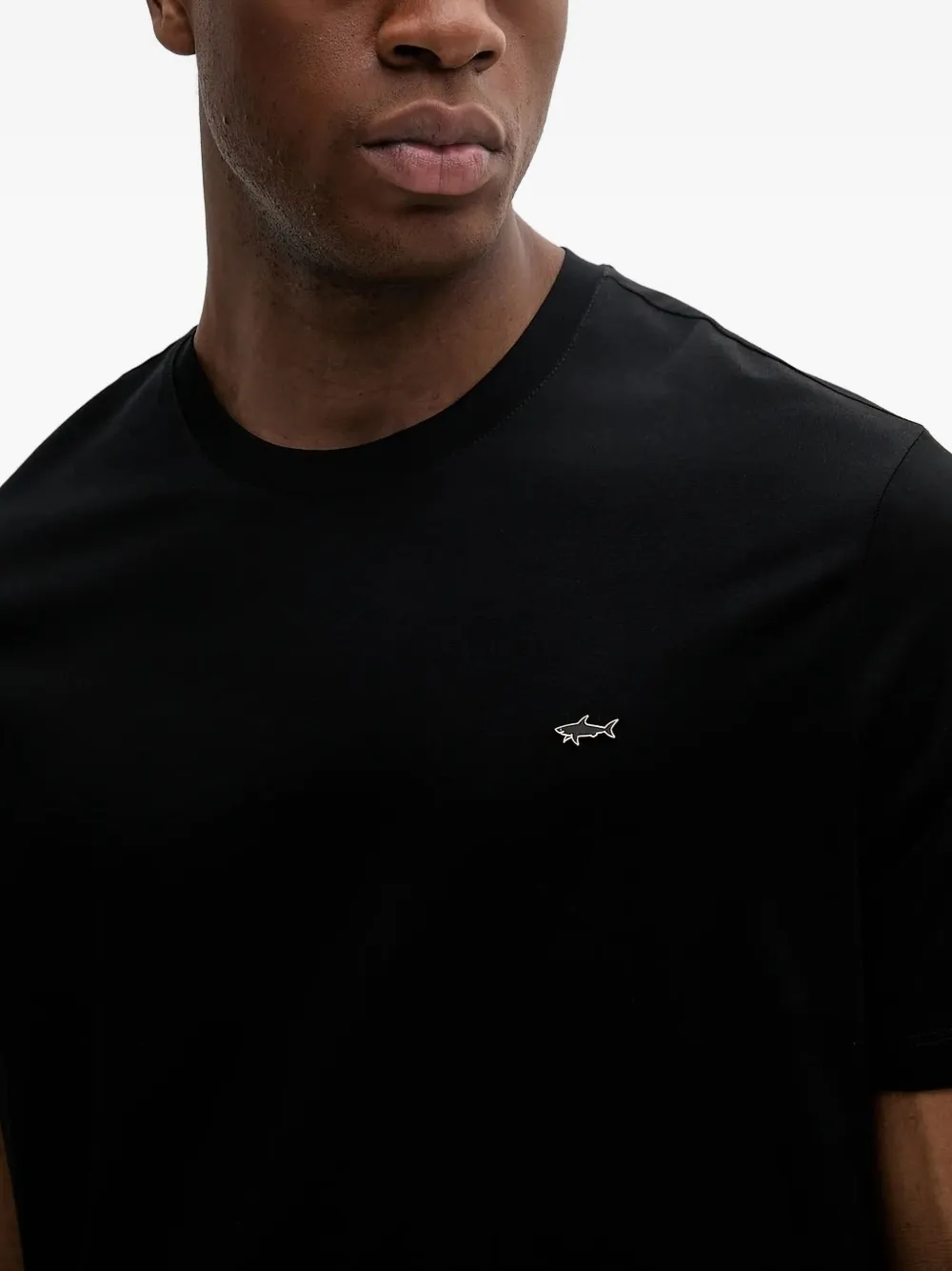Paul & Shark T-shirt met logodetail Zwart