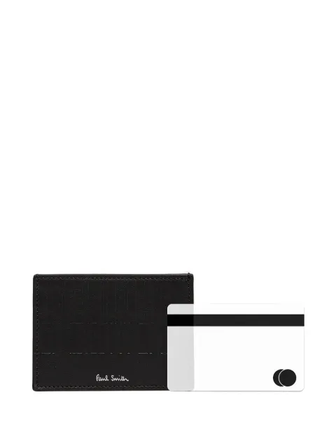 Paul Smith Shadow Stripe leather cardholder