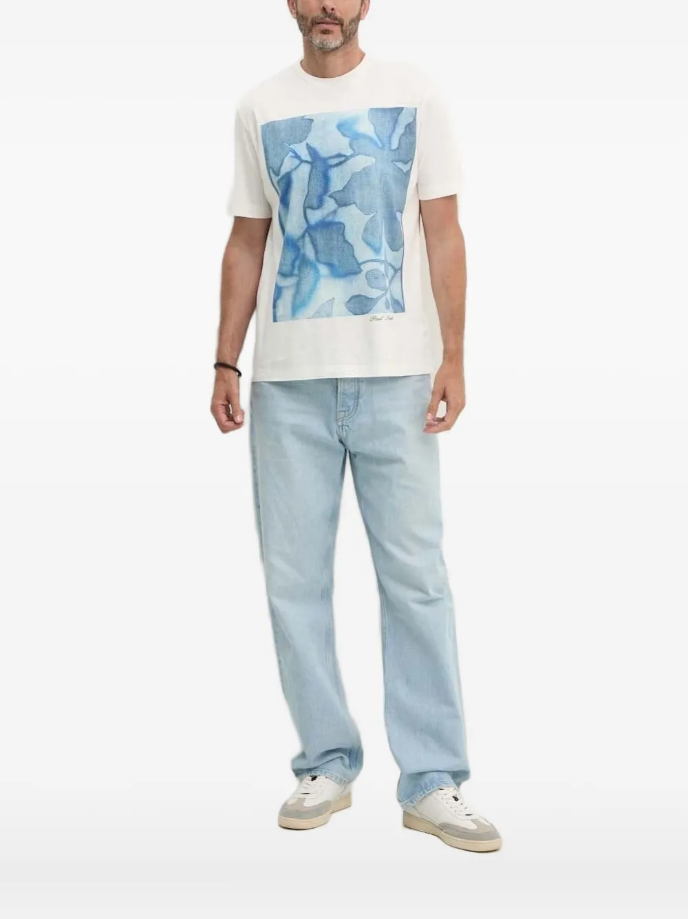 Paul Smith T-shirt met bloemenprint Wit