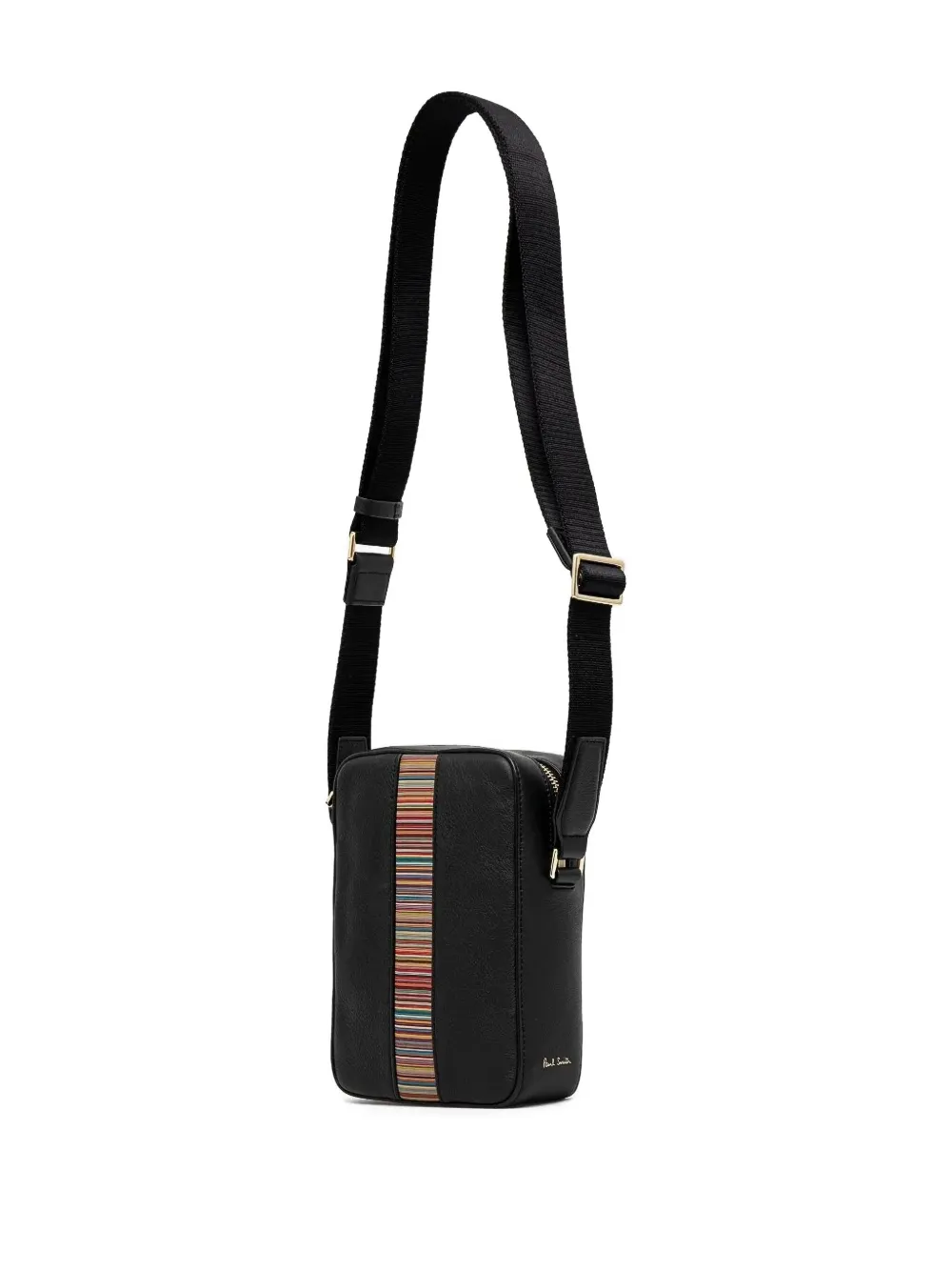 Paul Smith stripe-detail messenger bag Zwart