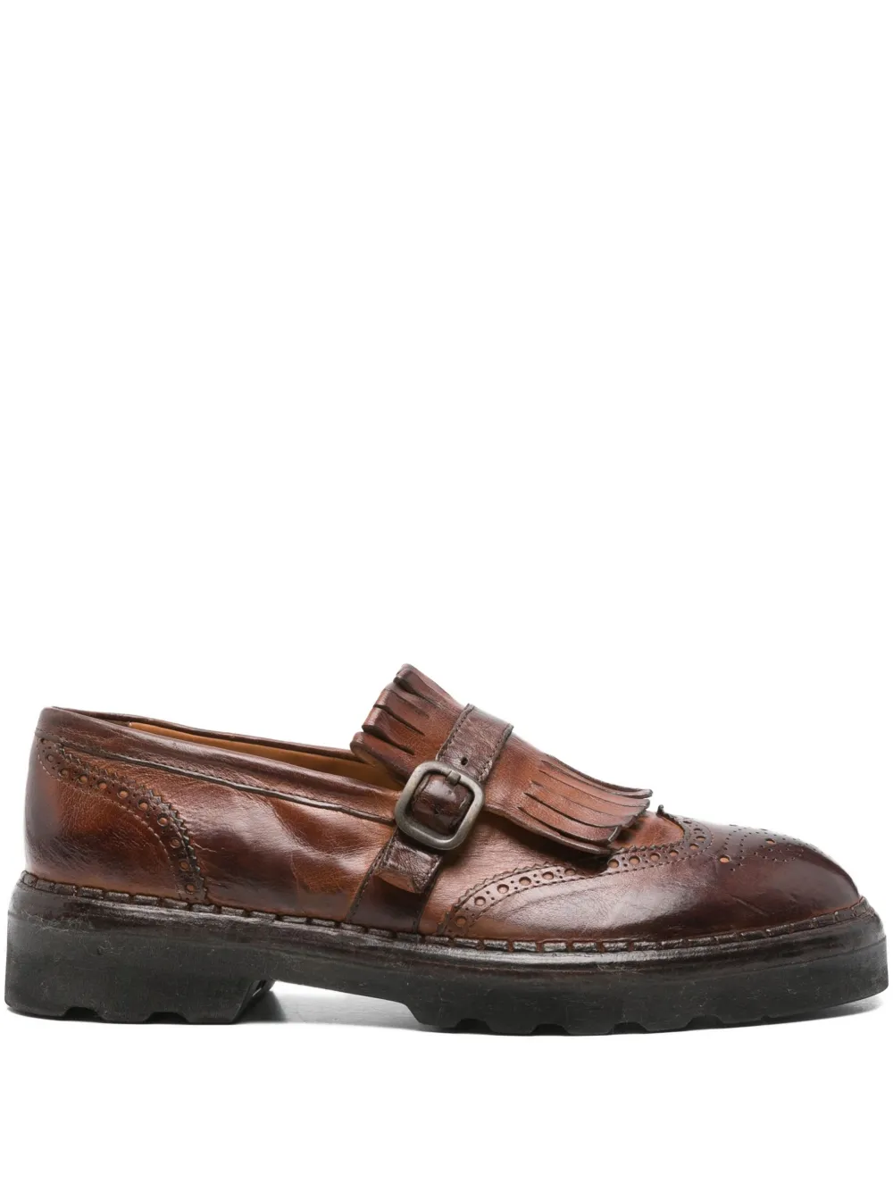 Eleventy zapatos monk con borlas en la hebilla | marrón | Image 1