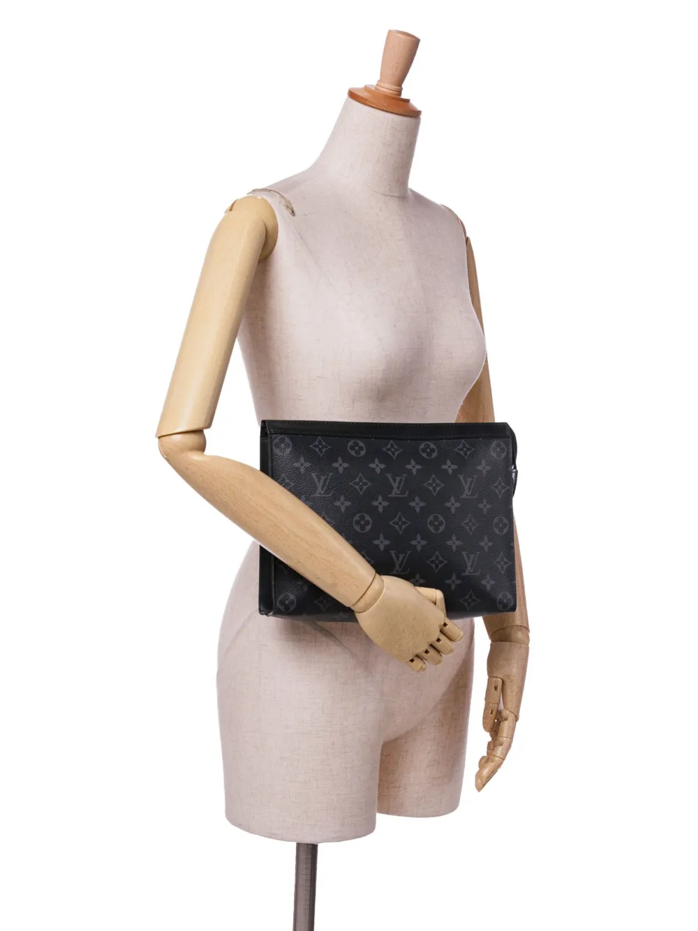 Louis Vuitton Pre-Owned 2019 Monogram Eclipse Pochette Voyage MM clutch bag | Pre-Owned | Image 2