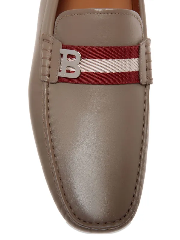 Bally Driver レザーローファー | ニュートラル | FARFETCH JP