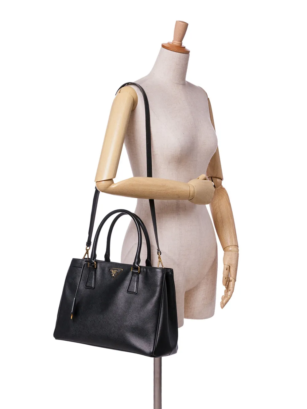 Pre-owned Prada 2013-2024 Medium Saffiano Lux Galleria Satchel