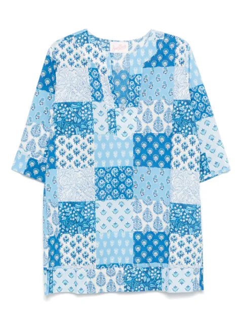 MC2 Saint Barth patchwork beach dress