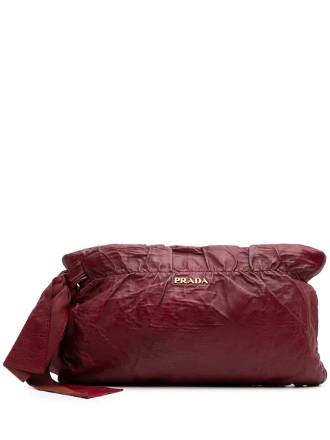 Prada Pre-Owned 2000-2024 Nappa Antique Bow clutch bag