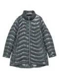 Herno funnel-neck quilted coat - Green