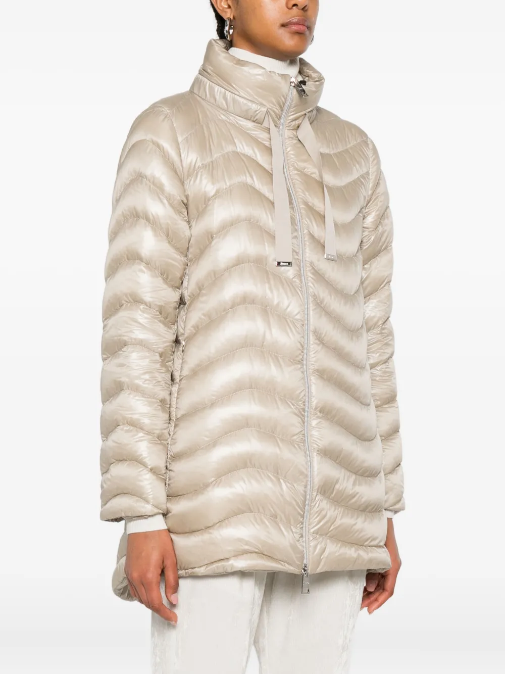 Herno Gewatteerde jas Beige