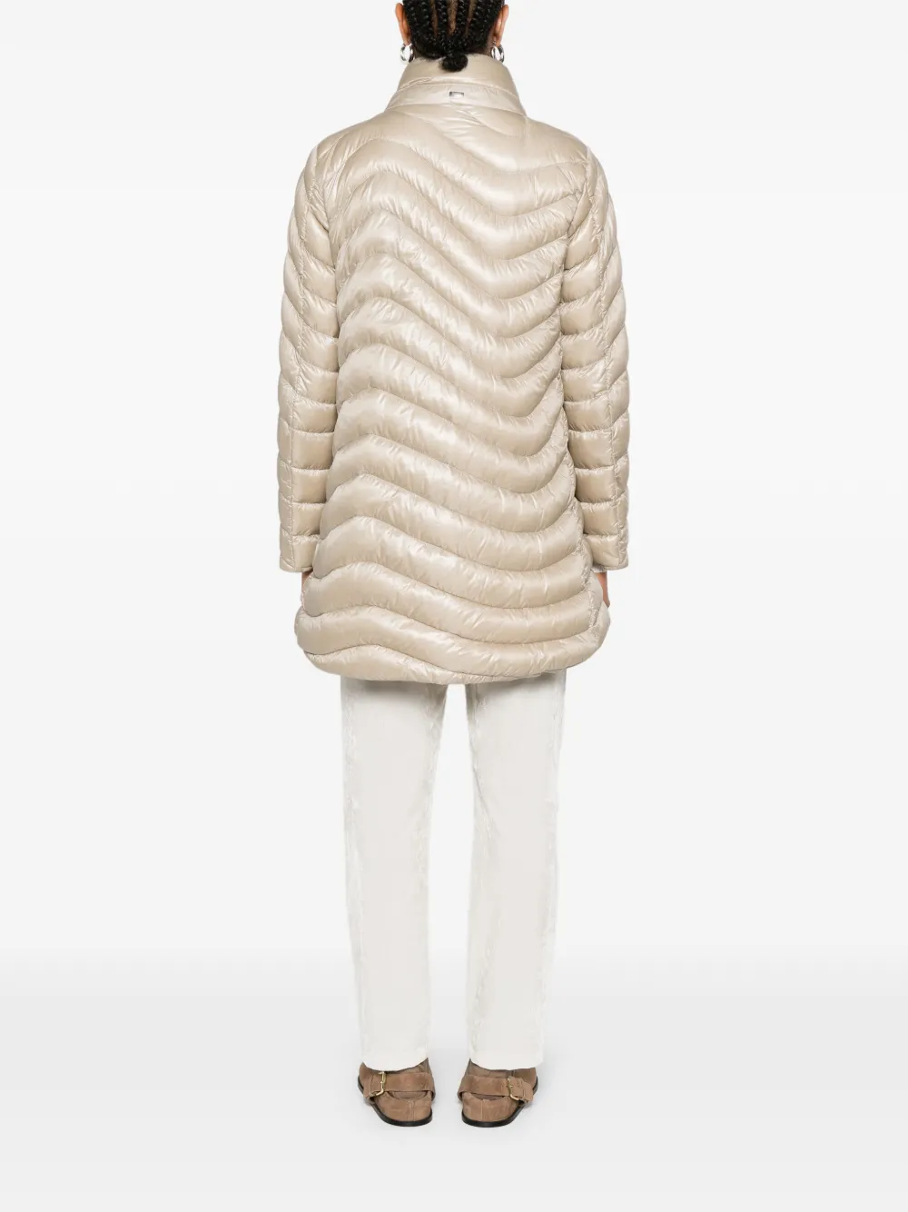 Herno Gewatteerde jas Beige