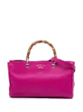 Gucci Pre-Owned 2016-2024 Medium Calfskin Bamboo Shopper satchel - Pink
