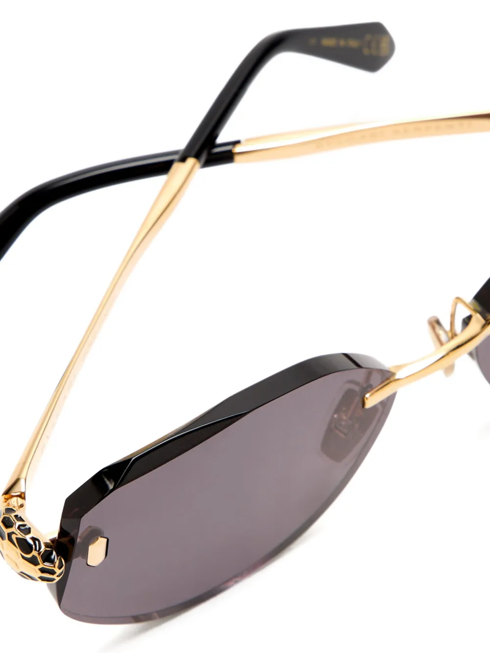  Bvlgari Geometric-frame Sunglasses - Gold 