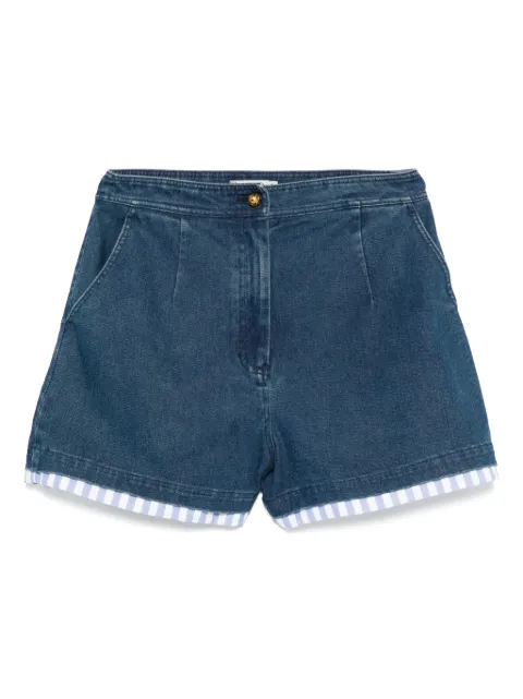 HUI MILANO striped-trim shorts