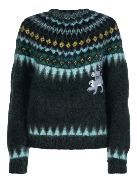 LOEWE mohair lemur-embroidered sweater