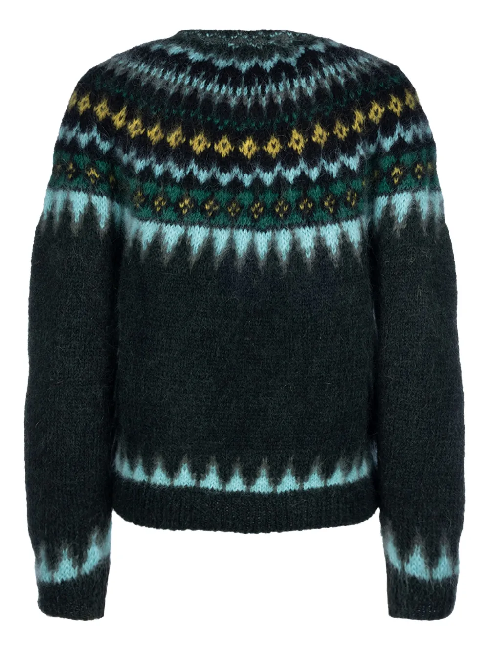 LOEWE mohair lemur-embroidered sweater Groen