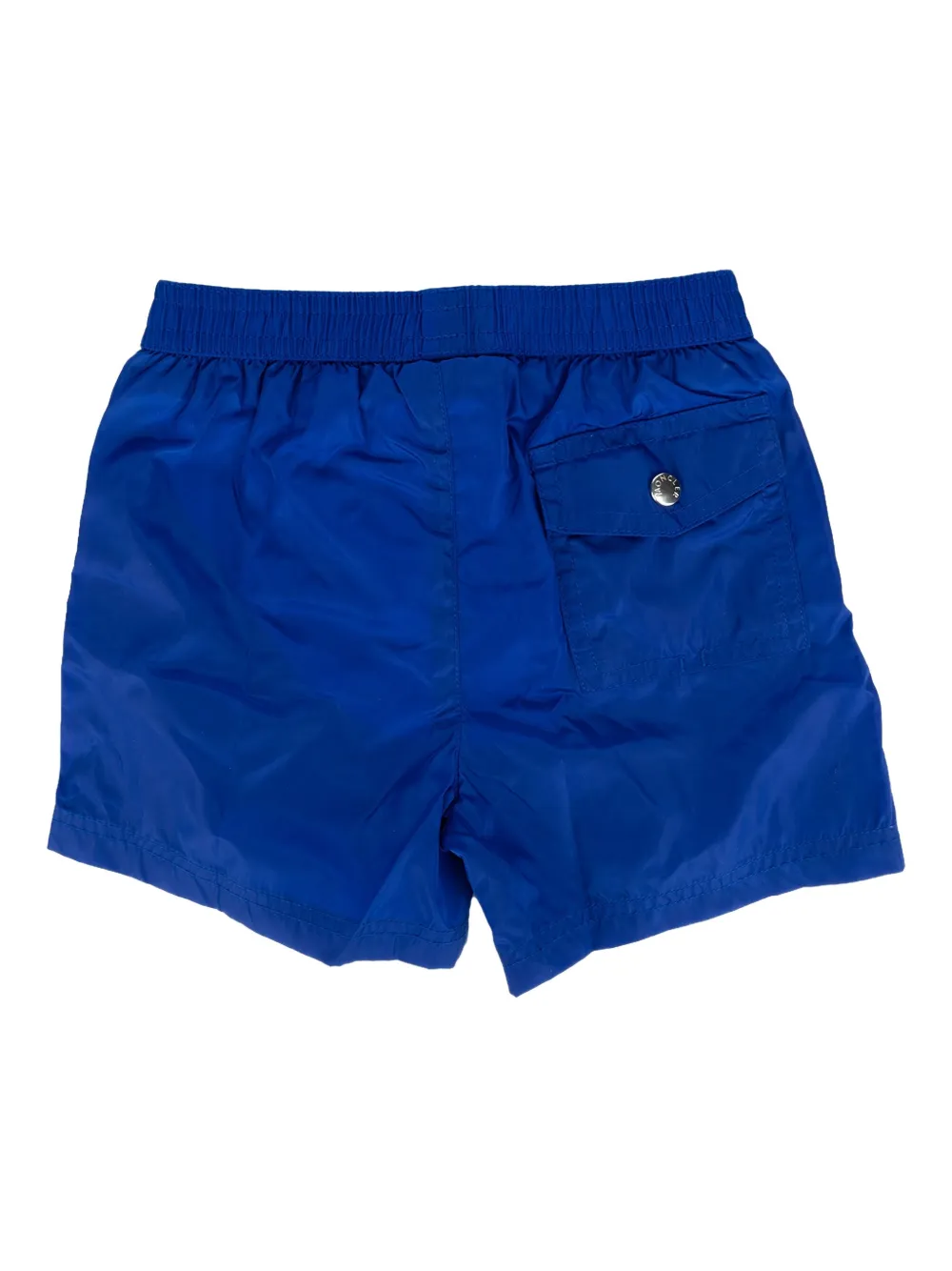 Moncler Enfant Zwembroek met logopatch en zijstreep Blauw