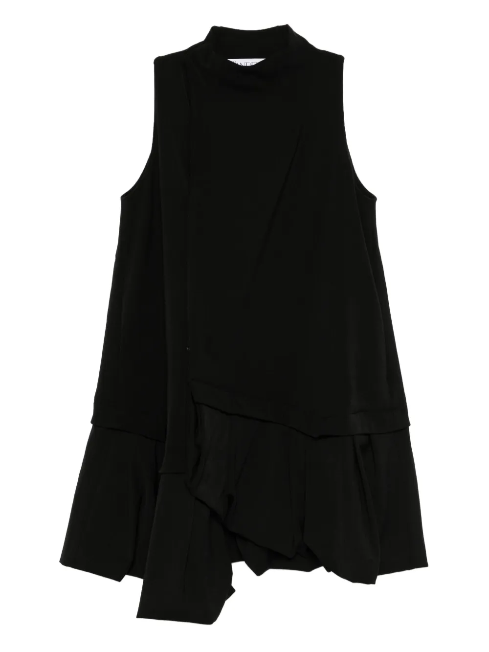 JW Anderson Midi-jurk met ruches Zwart