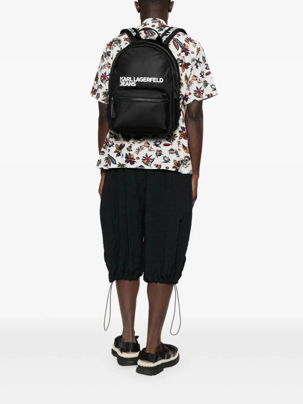 Karl Lagerfeld Jeans mochila con logo en relieve | Image 2