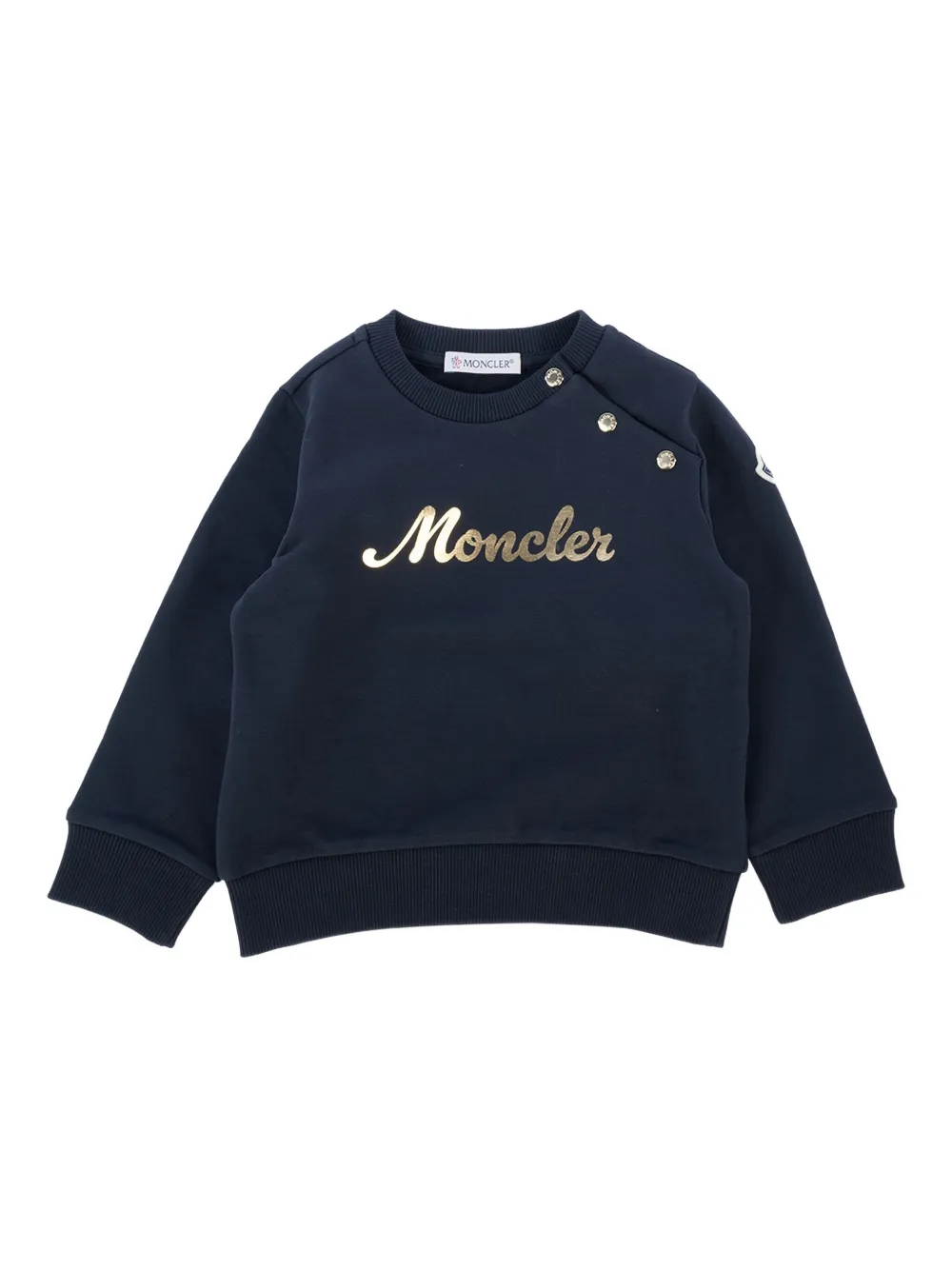Moncler Enfant Sweater met logo Blauw