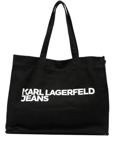 Karl Lagerfeld Jeans tote con logo estampado