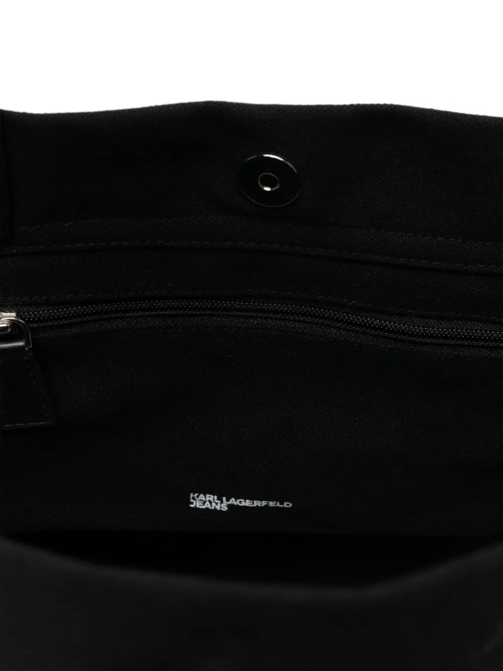 Karl Lagerfeld Jeans Shopper met logoprint Zwart