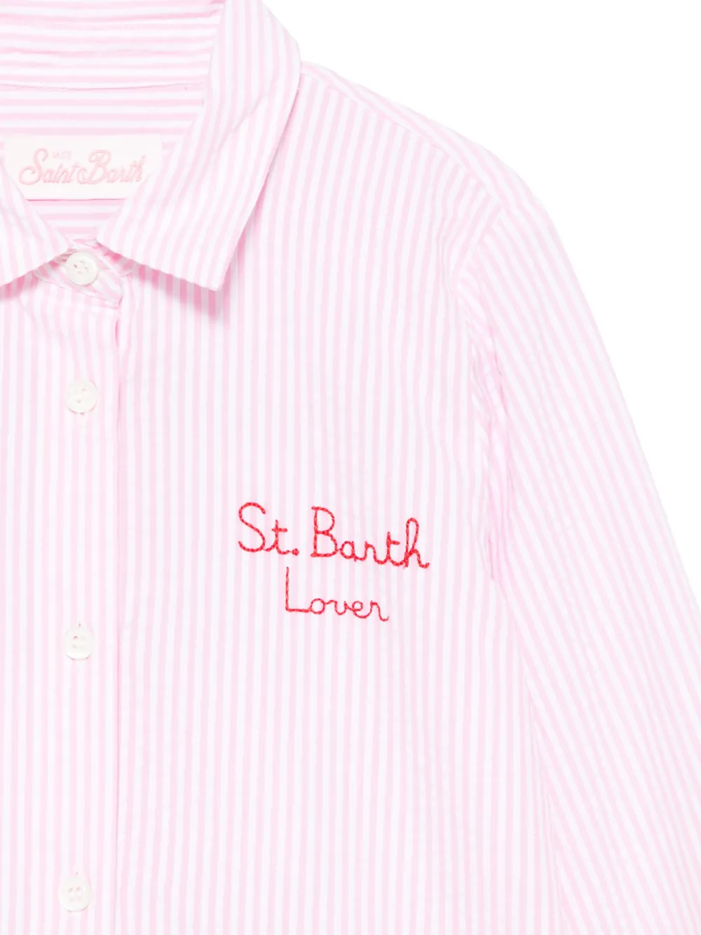 MC2 Saint Barth Kids Brigitte gestreept shirt Roze