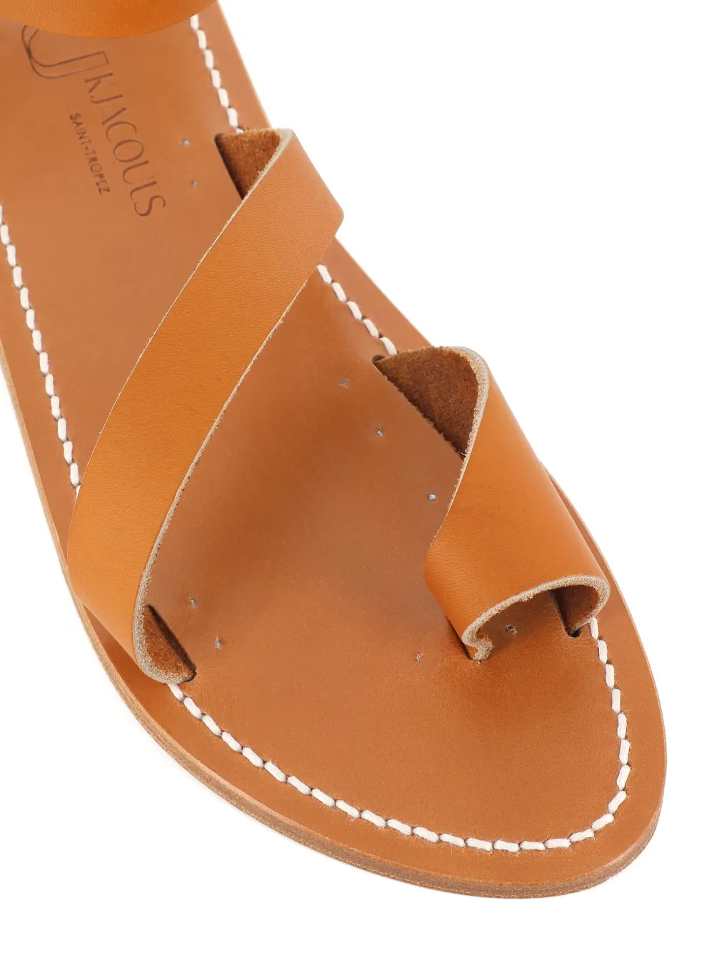 K. Jacques ankle-strap flat sandals Brown