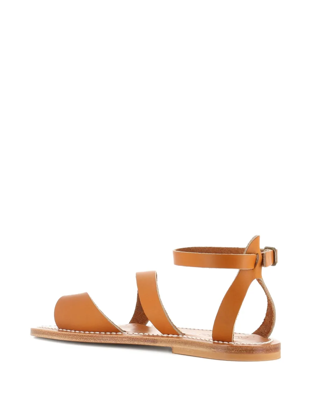 K. Jacques ankle-strap flat sandals Brown
