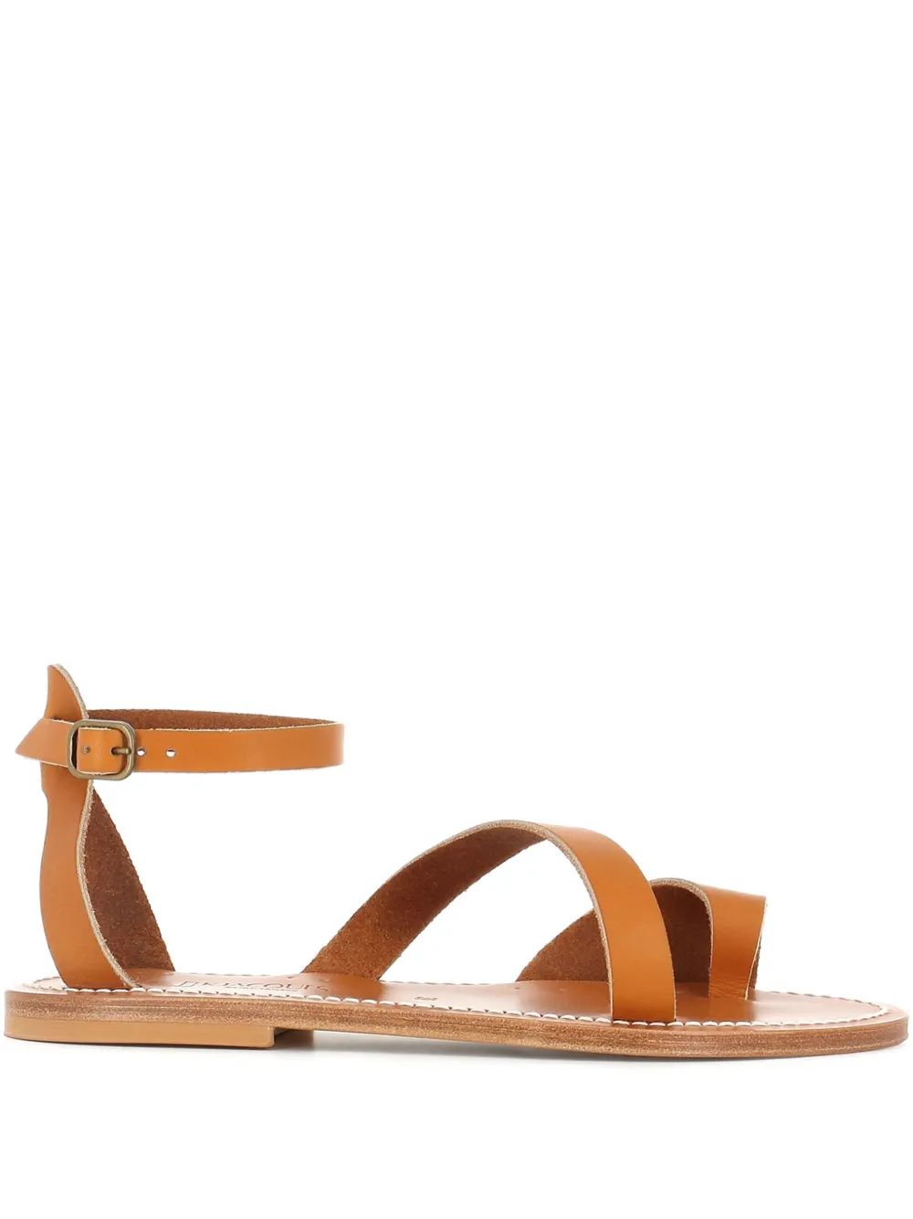 K. Jacques ankle-strap flat sandals Brown