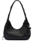 GANNI Hobo medium laces shoulder bag - Black