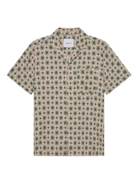 Les Deux Lukas AOP short-sleeved shirt