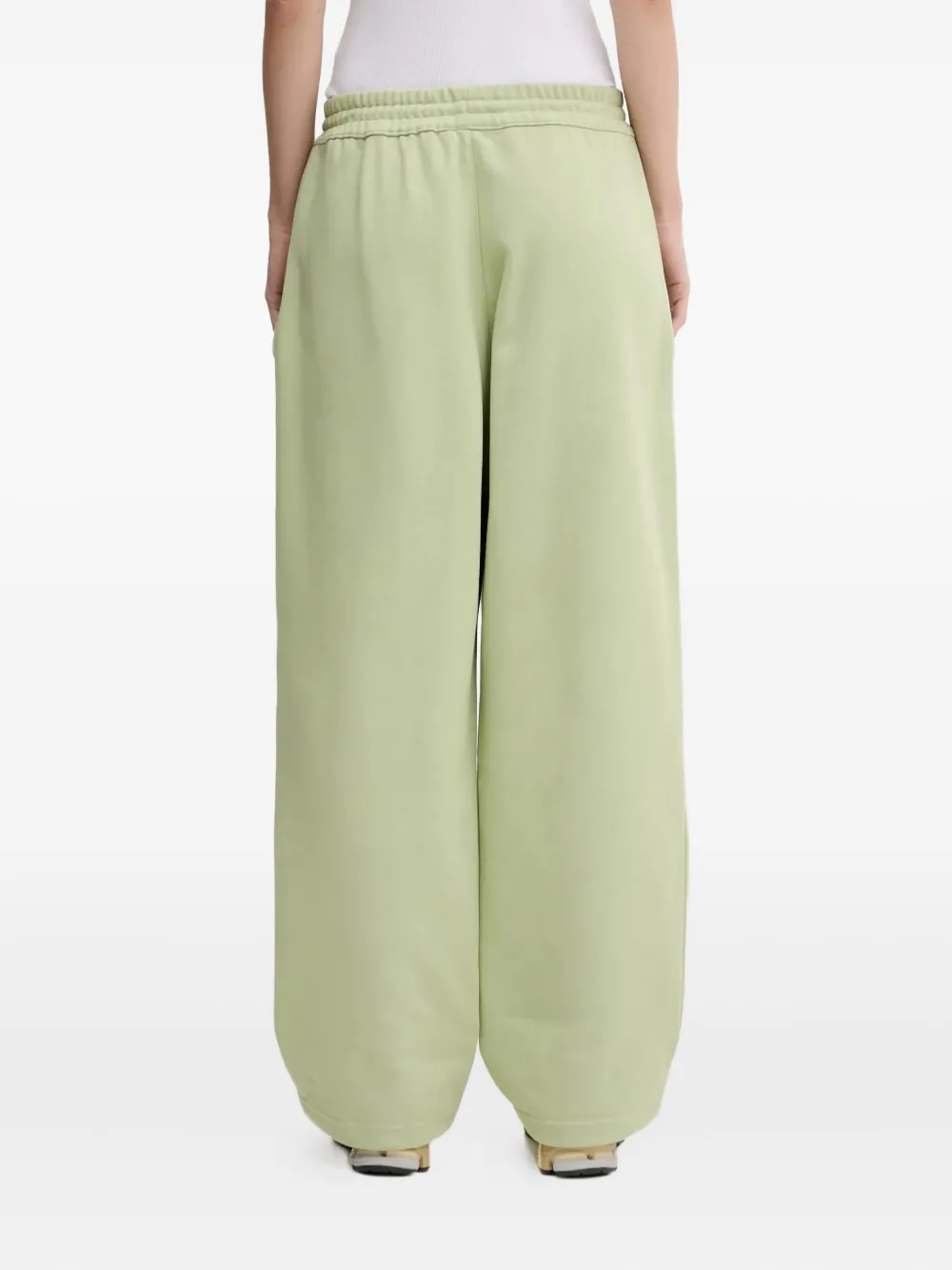 Y-3 drawstring-waist track pants Groen