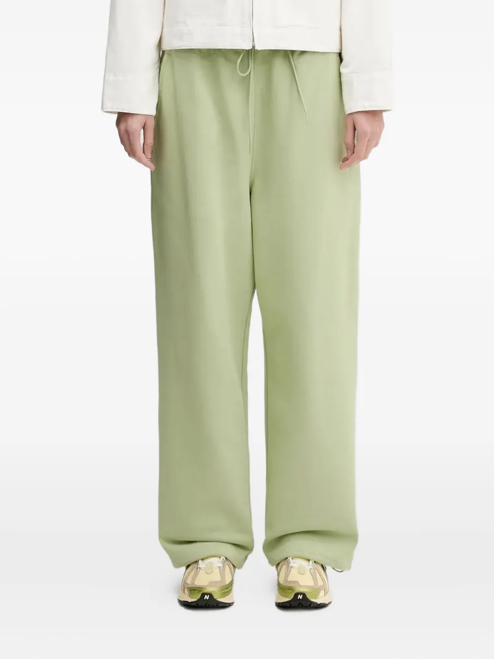 Y-3 drawstring-waist track pants - Verde