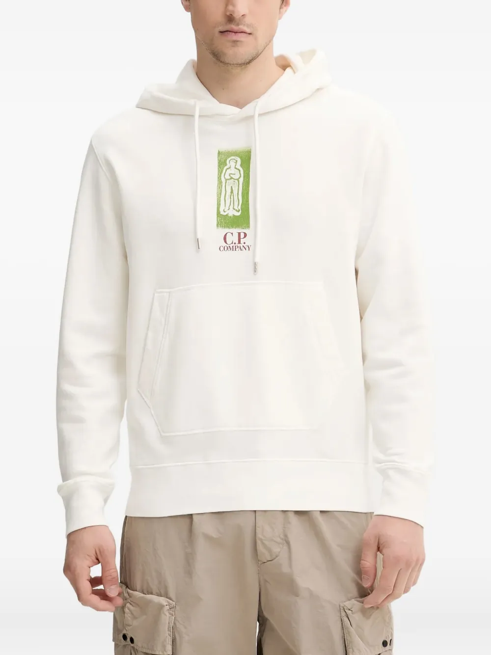 C.P. Company Hoodie met print Beige