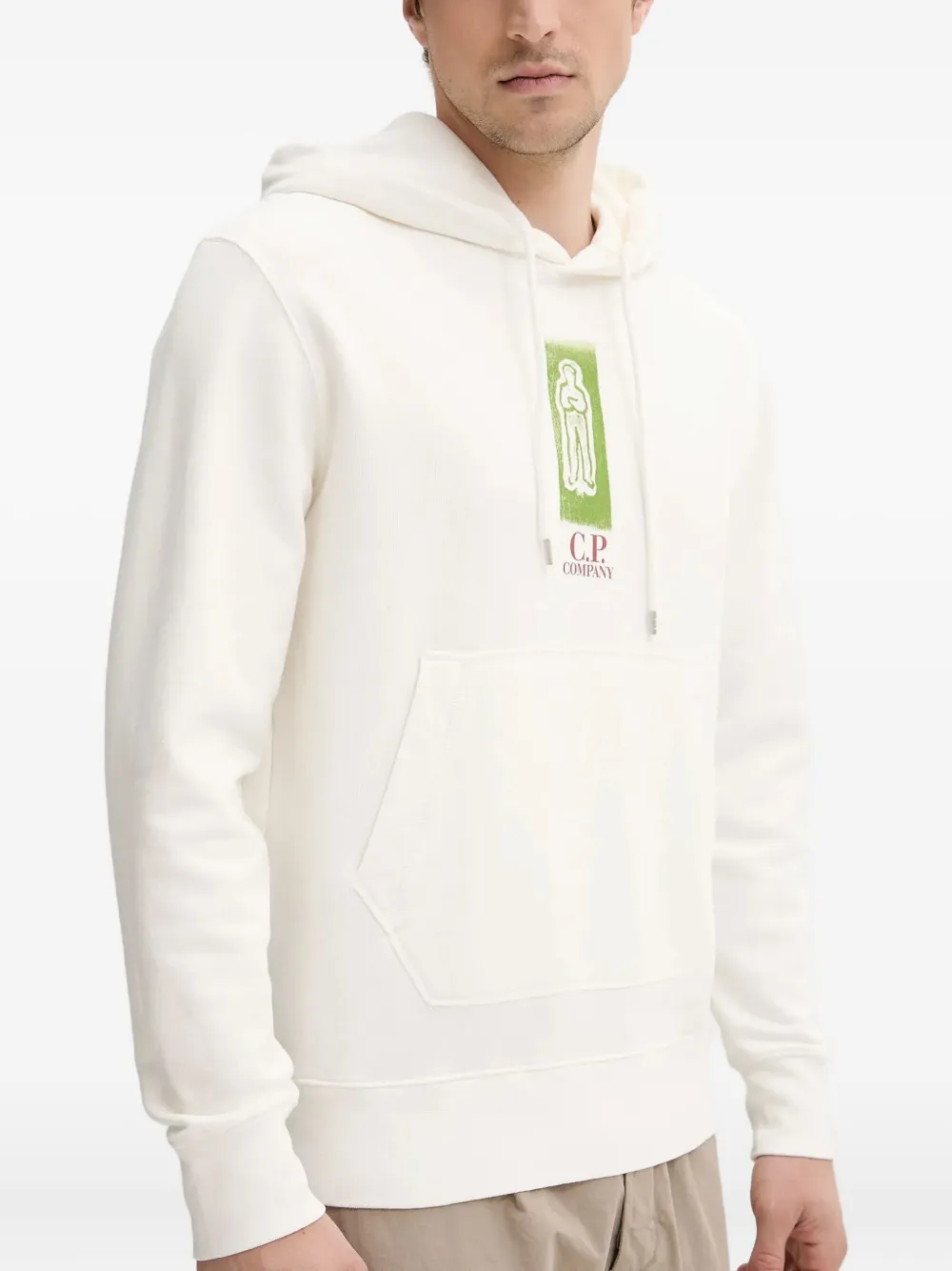 C.P. Company Hoodie met print Beige
