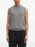 Y-3 textured sleeveless sweater - Grey