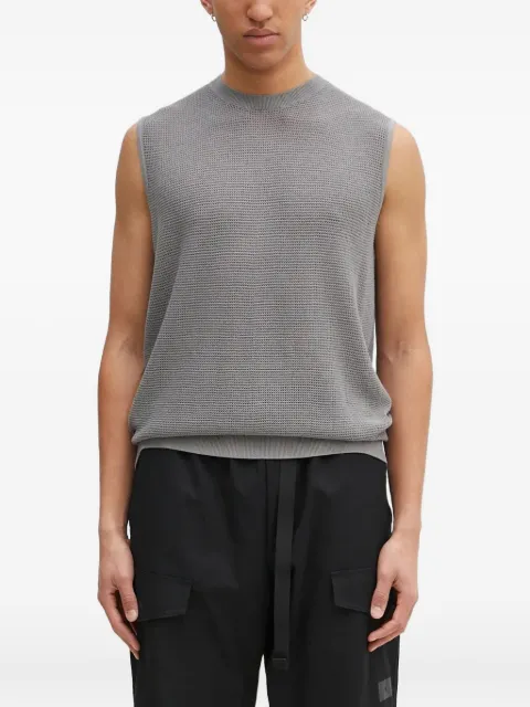 Y-3 pull texturé à design sans manches