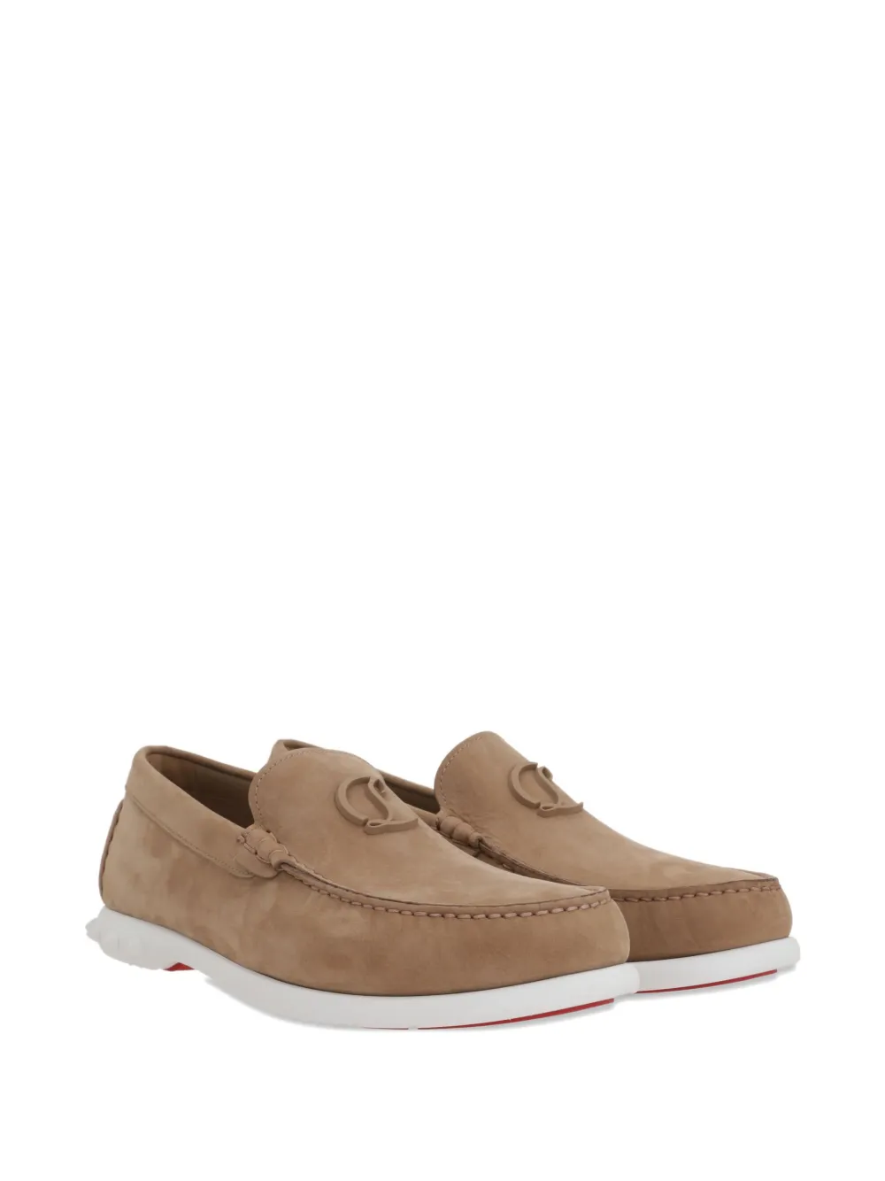Christian Louboutin logo-embellished calf leather loafers | Image 2