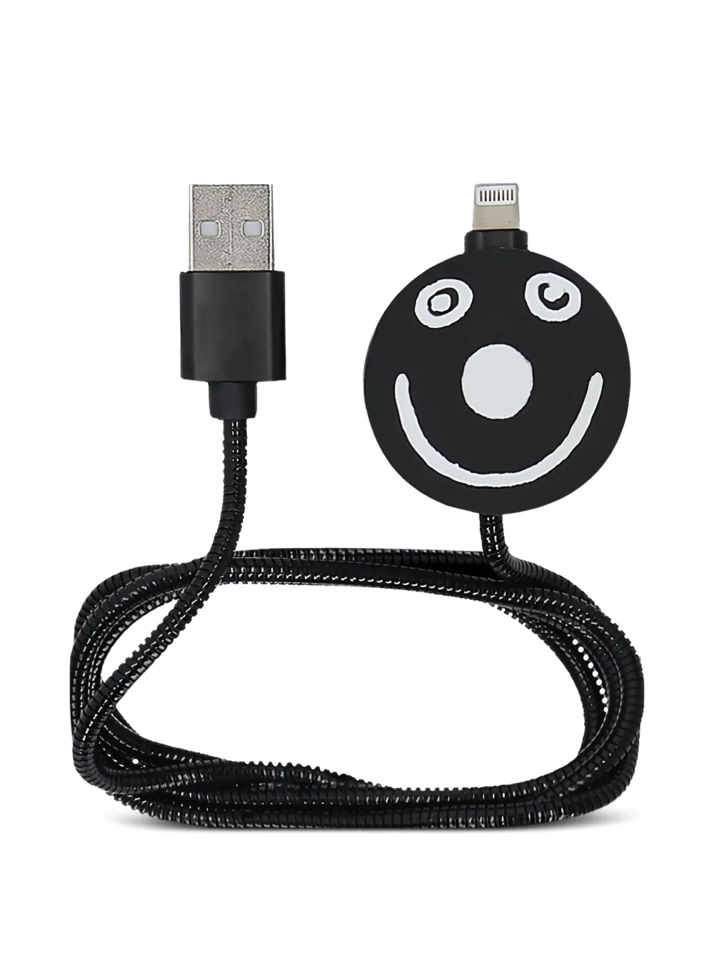 Invicta smile-embellished charging cable | Black | Image 1