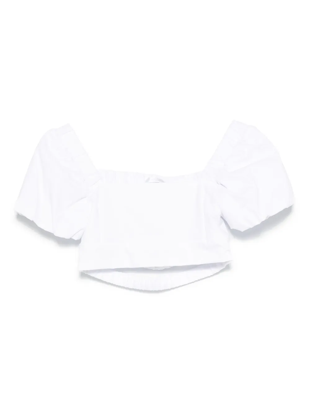 Miss Grant Kids puff-sleeve cropped T-shirt | White | Image 1